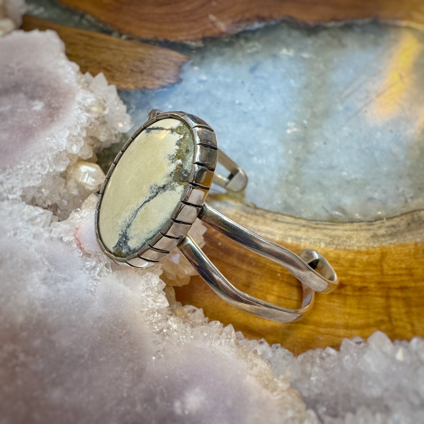 Ivory Creek Variscite Statement Cuff