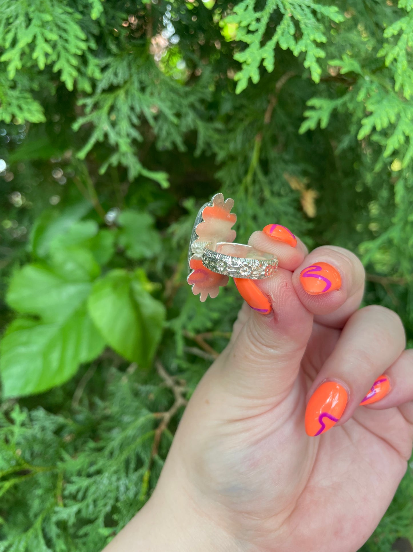Size 7 Mystic Sage Statement Ring