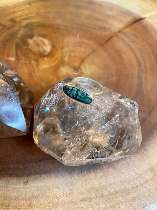 New Lander Variscite horizontal ring size 8.5