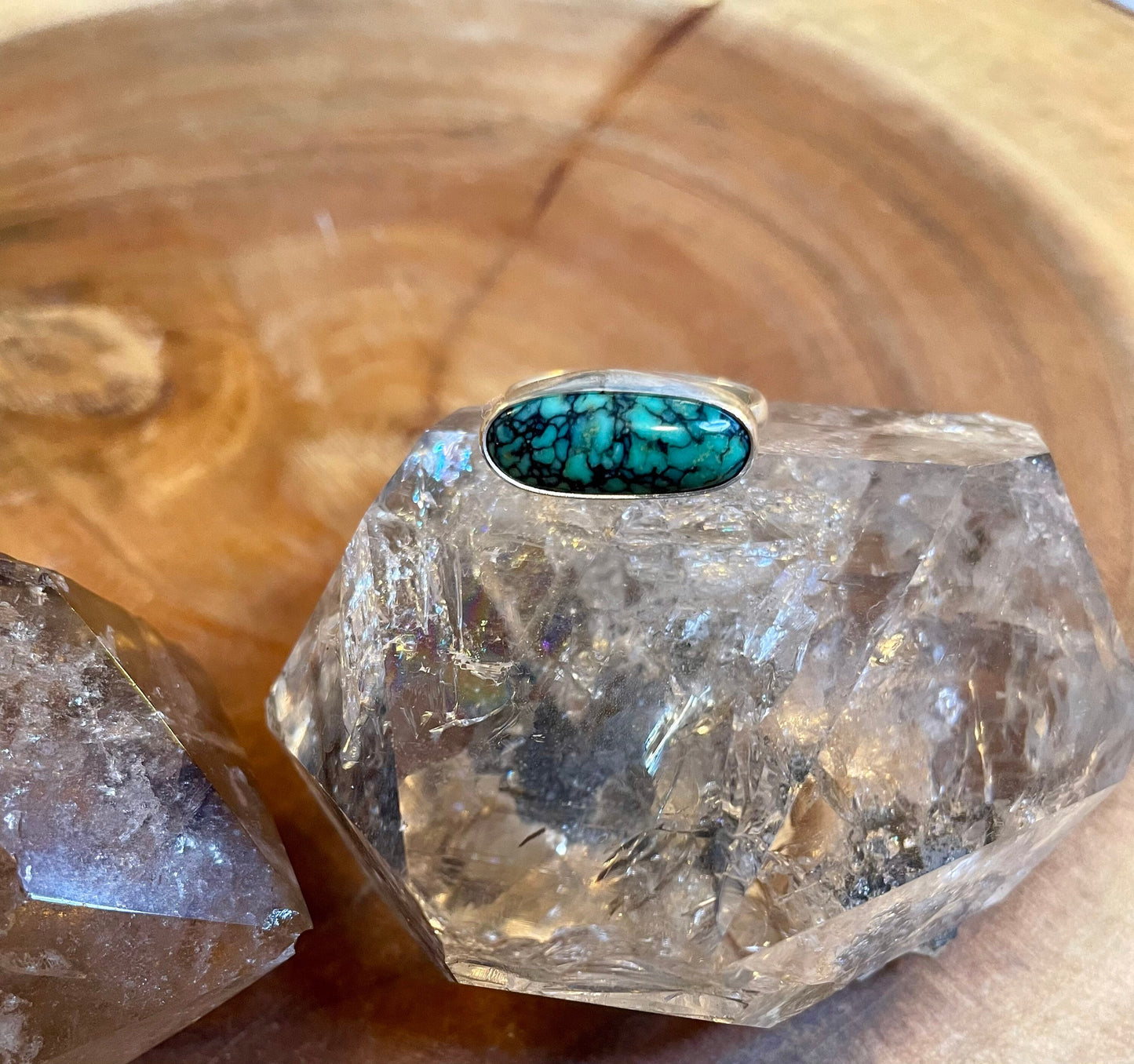 New Lander Variscite horizontal ring size 8.5