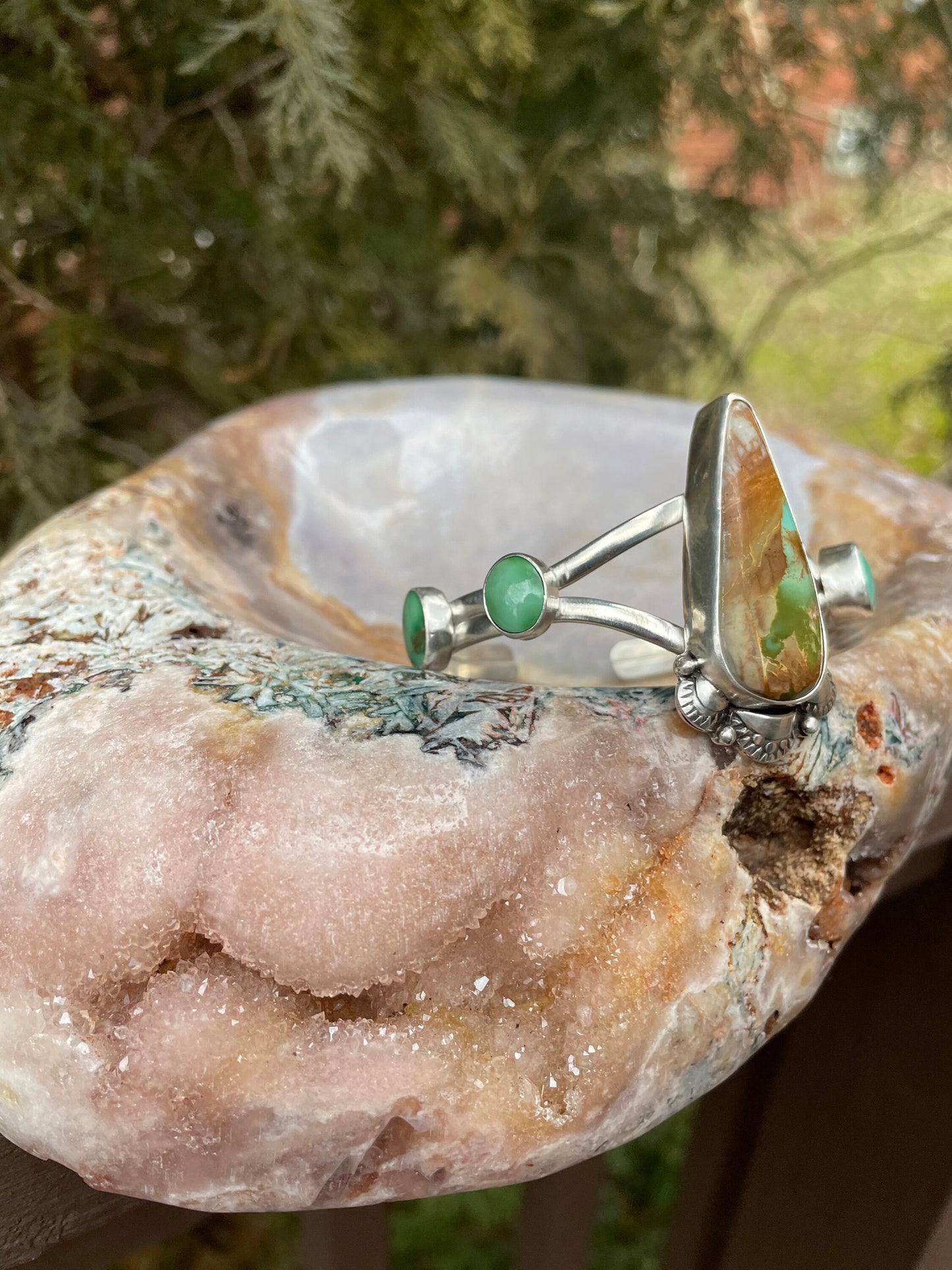 Dazzling Royston Turquoise Large Statement Cuff