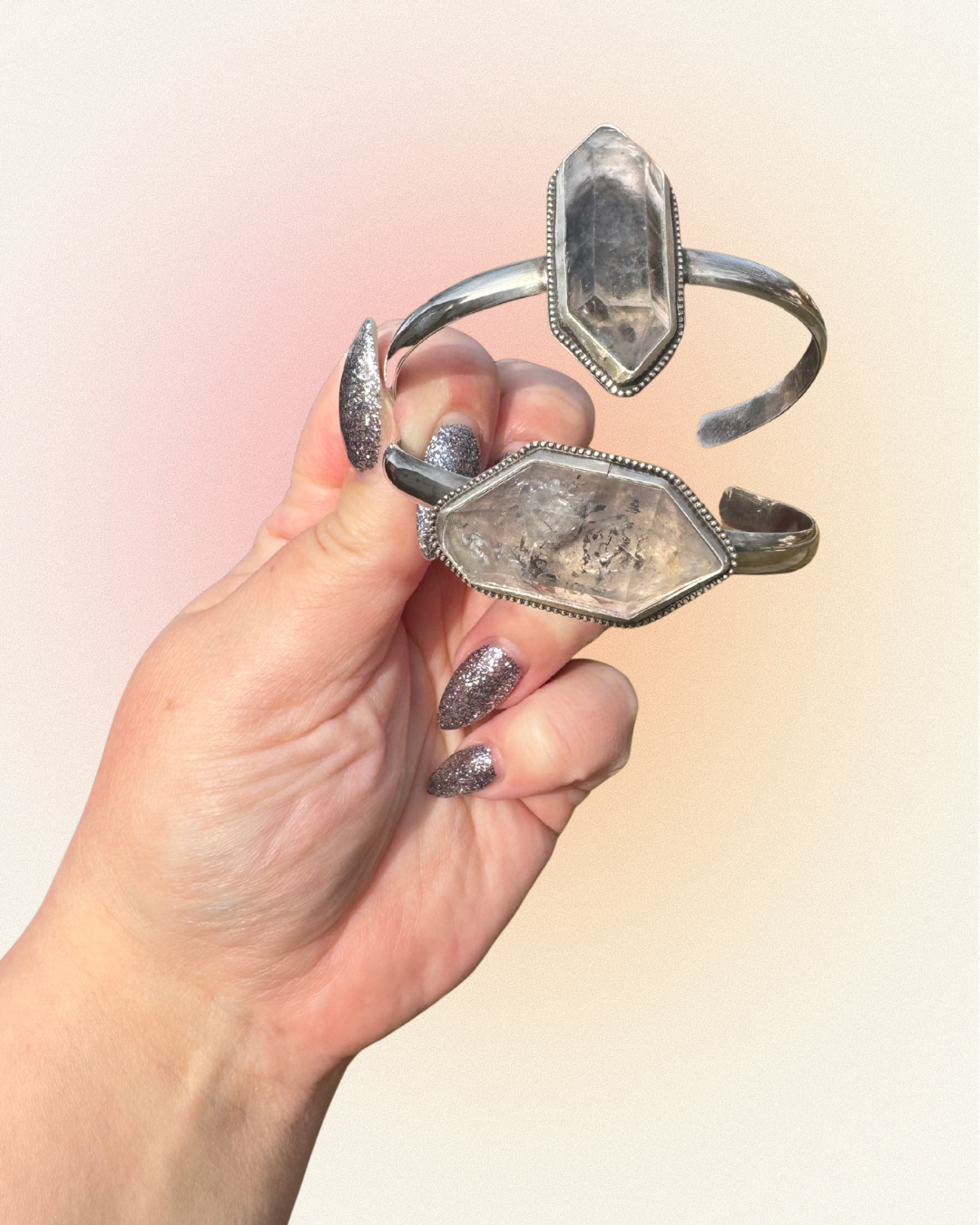 Horizontal Tibetan Quartz Cuff