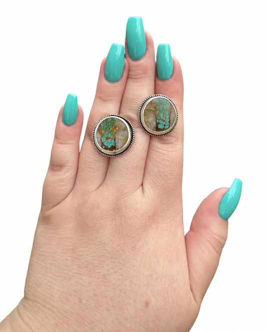 Stunning Royston Ribbon Turquoise Stud Earrings