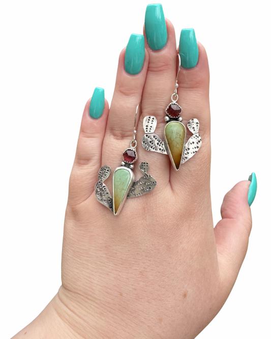 Prickly Pear Cactus Royston Earring 1