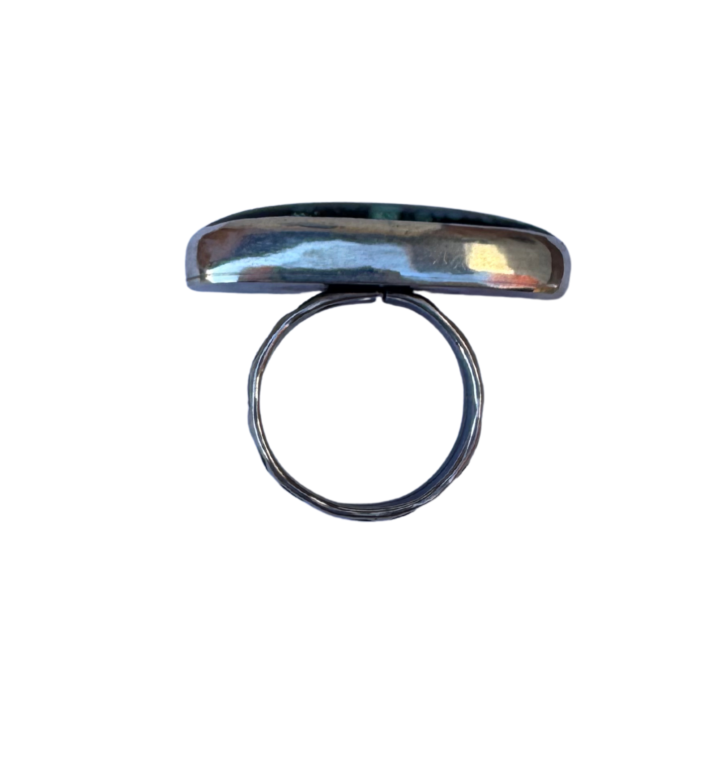 Horizontal Variscite Stayement Ring Size 6.5