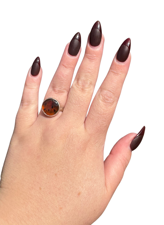 Montana Agate Ring Size 8.25