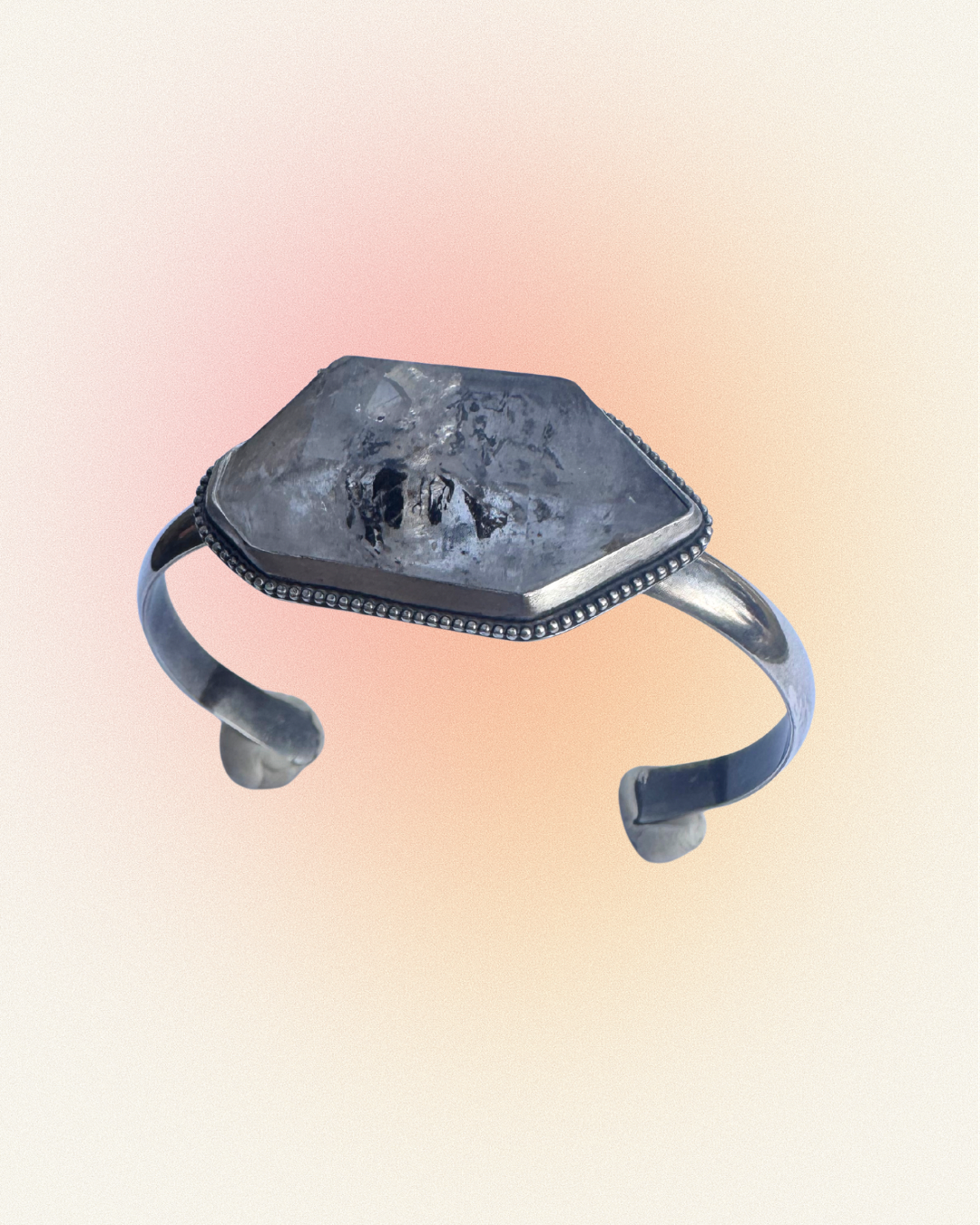 Horizontal Tibetan Quartz Cuff
