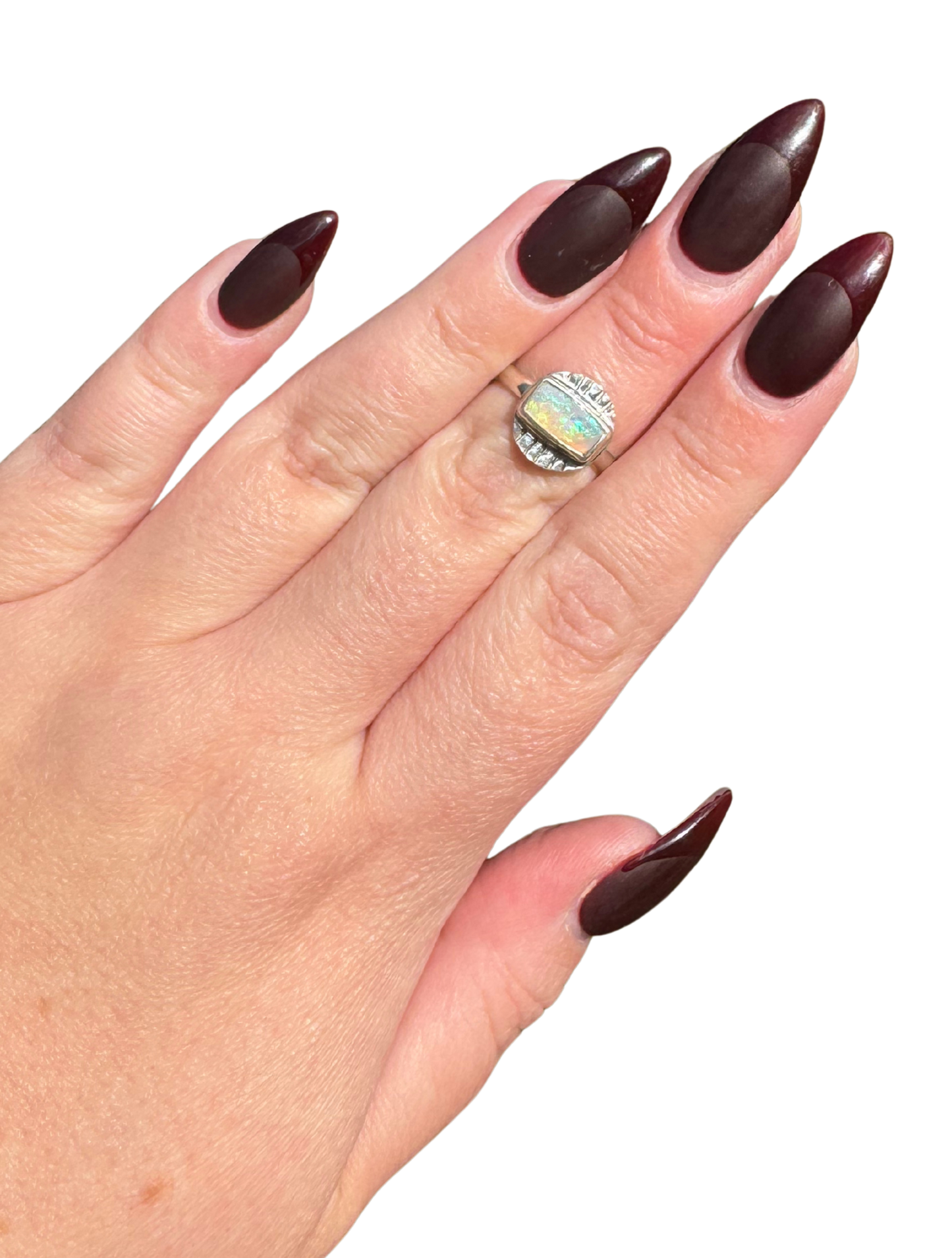 Boulder Opal Ring Size 6.5