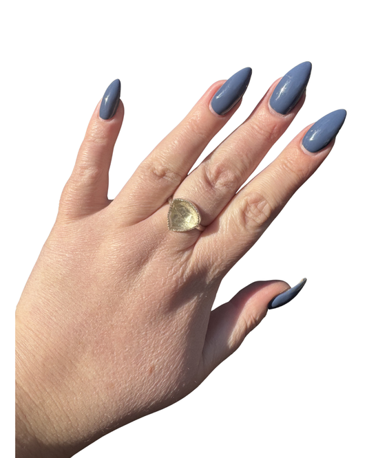 Gorgeous Heliodor Ring , Size 8.5