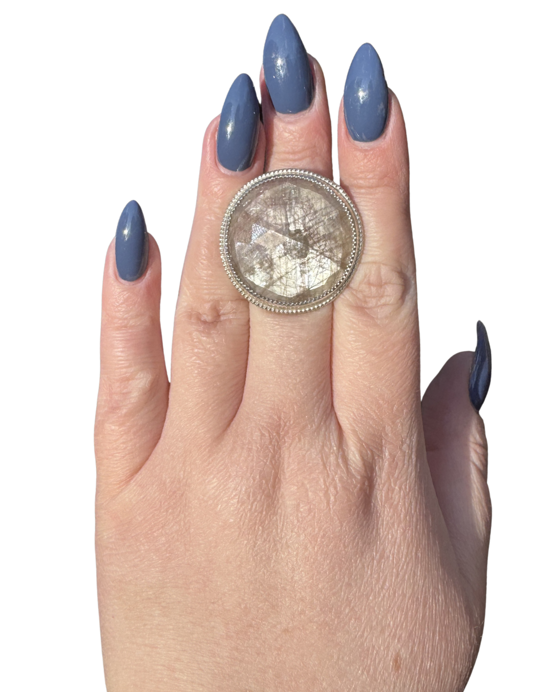 Stunning Sapphire Statement Ring, Size 8