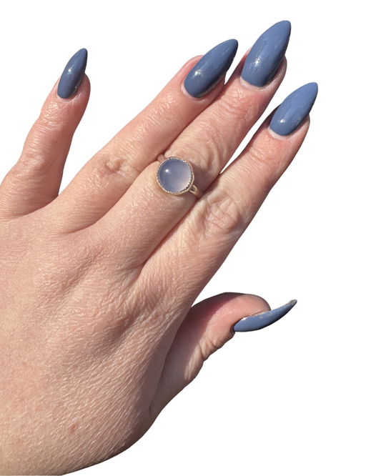 Chalcedony Ring, Size 8