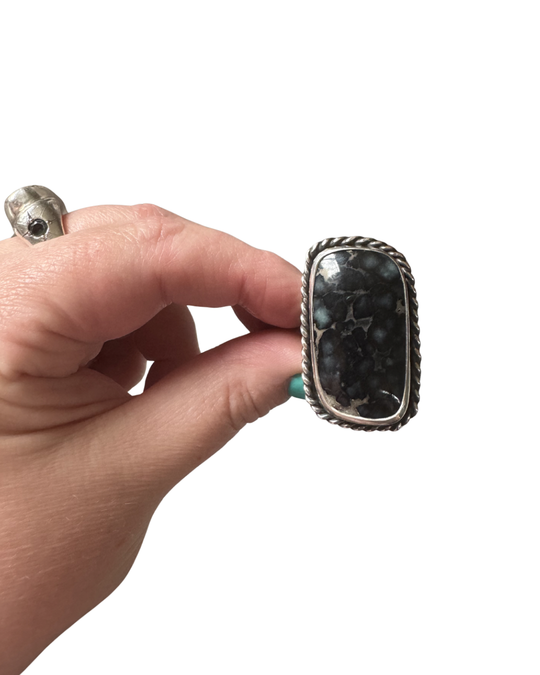 Antelope Hill Variscite Large Statement Ring Size 10