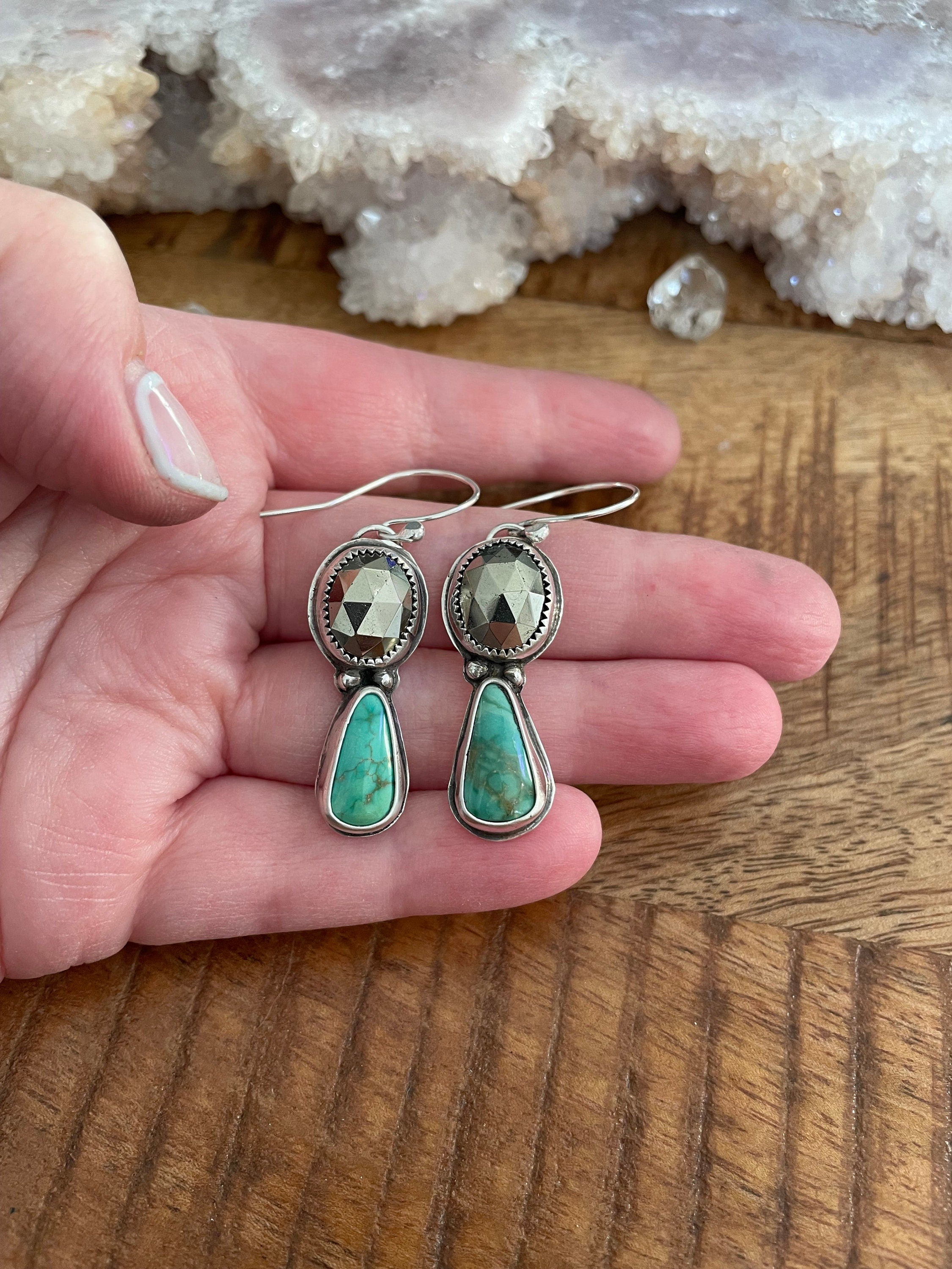 Turquoise deals gem earrings