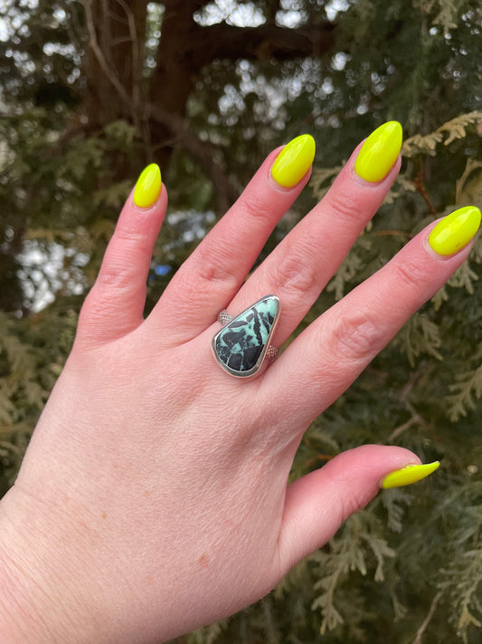 Black buffalo statement ring size 10.75